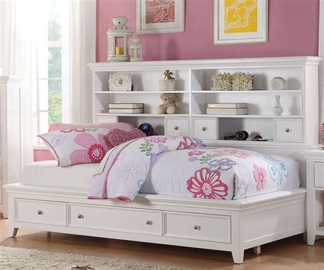 Lacey White Day Storage Full Bed from Acme | Coleman Furniture