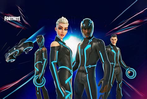 TRON: Legacy Arrives in Fortnite, Here's a First Look at the New Skins and Items, Lightcycle ...