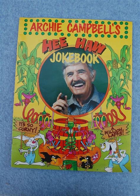 Archie Campbell Hee Haw Joke Book Vintage Country TV Show Autographed 4 ...