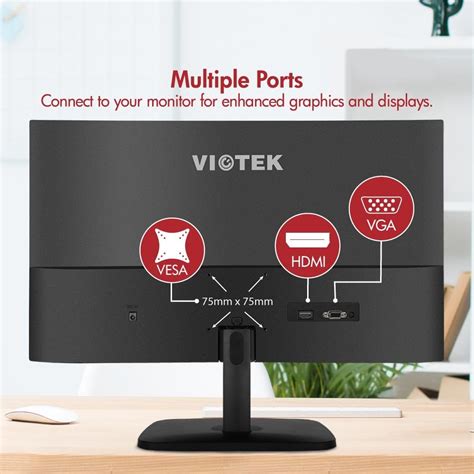 VIOTEK LED Computer Monitor -1920x1080 Full HD, 16:9 Widescreen, HDMI ...