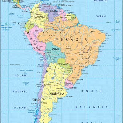 SOUTH AMERICA MAP | maps map cv text biography template letter formal ...