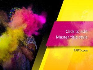 Free Color Art PowerPoint Template - Free PowerPoint Templates