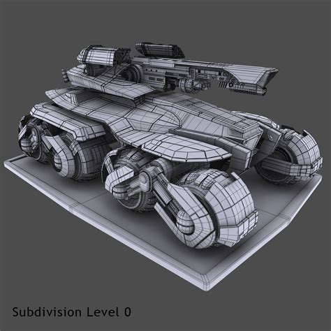 Sci Fi APC 3D Model $99 - .fbx .obj .max - Free3D