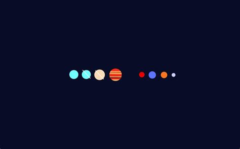 Minimal Solar System Wallpapers - Wallpaper Cave