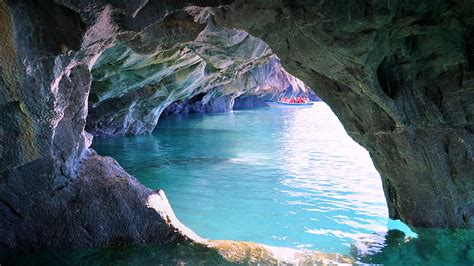 Marble Caves at General Carrera Lake, Patagonia, Chile | Windows ...