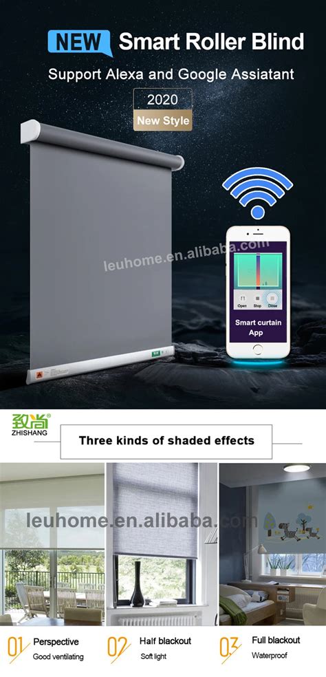 Alexa Smart Electric Roller Blinds Smart Home Products Remote Blind ...