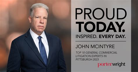 John McIntyre named to Top 10 General Commercial Litigation Experts in Pittsburgh