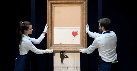 Banksy artwork returns to auction three years after shredding itself