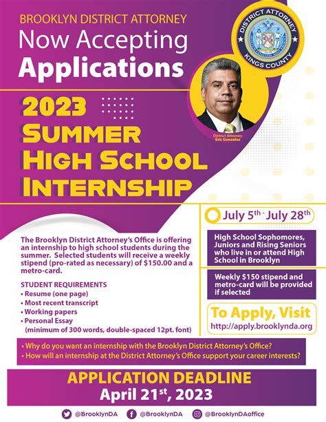 INTERNSHIPS – The Brooklyn District Attorney's Office