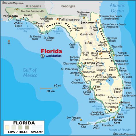 Florida Atlantic Coast Map | print this map