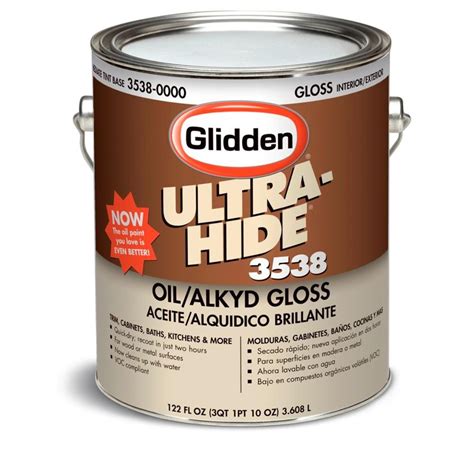 Ultra Hide 1 gal. Gloss Enamel Oil/Alkyd Interior/Exterior Paint-3518-0500 01 - The Home Depot