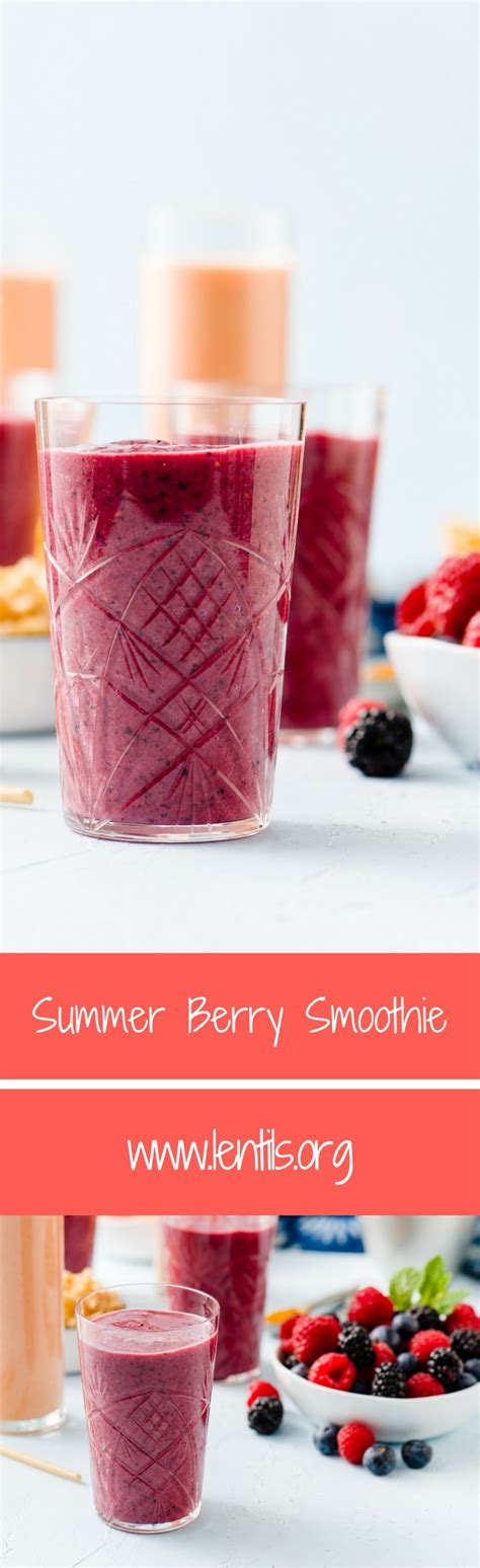 Summer Berry Smoothie – Lentils.org