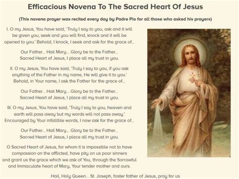 novena to the Sacred Heart Of Jesus | The Catholic Me