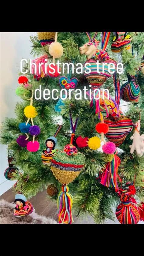 Christmas tree idea! Peruvian theme 🎁🎄 ️🤗 #christmastree # ...