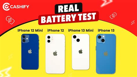 iPhone 12 Mini Vs iPhone 12 Vs iPhone 13 Mini Vs iPhone 13 Battery Test ...