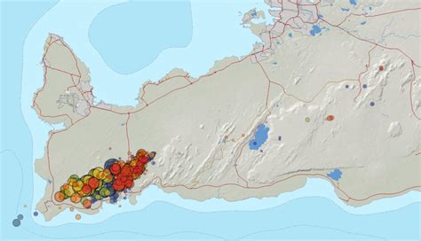 20 thousand earthquakes since the beginning of the seismic swarm ...