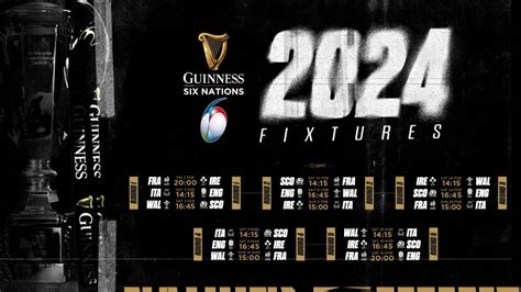 Calendrier 2024 Rugby 6 Nations - Gavra Joellyn