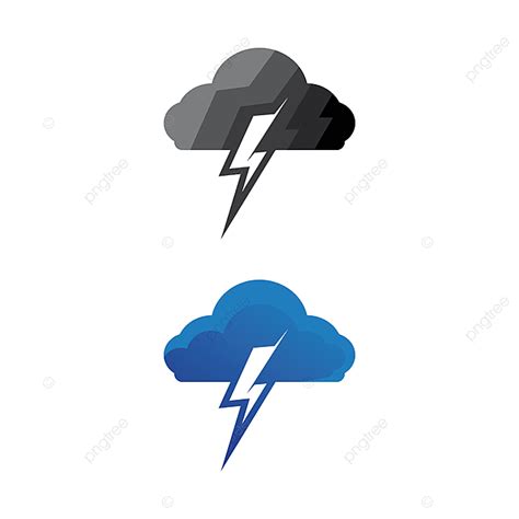 Blue Lightning Bolt Clipart PNG Images, Bolt Electric Vector Lightning Icon Logo And Symbols ...