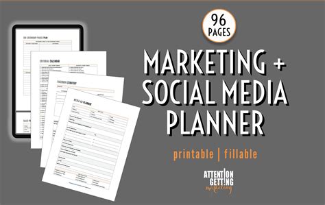 2023 Marketing Plan Template Printable Marketing Social Media - Etsy