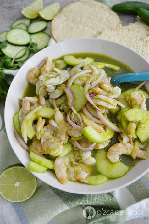 Aguachile de camarón - Pizca de Sabor