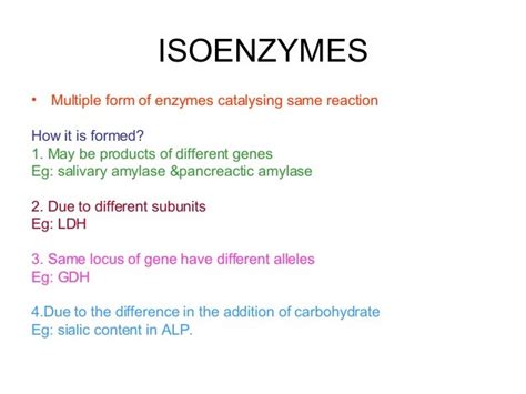 Isoenzymes