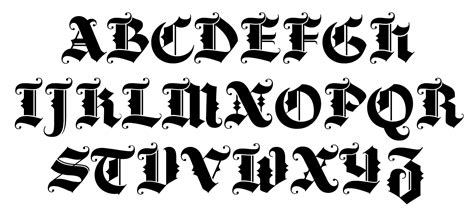 7 Black Letter Font Images - Black Letter Alphabet Font, Gothic Calligraphy Alphabet and ...