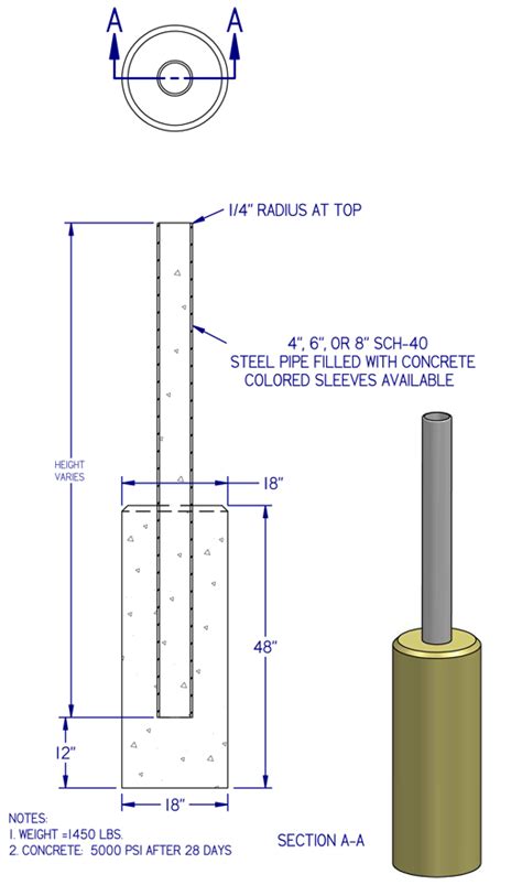 Genest Precast: Traffic Pipe Bollard