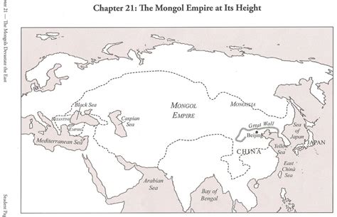 Blank Map Of Mongol Empire