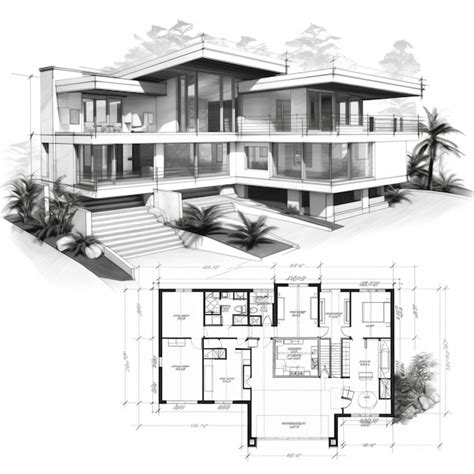 Premium AI Image | House Design With Plans