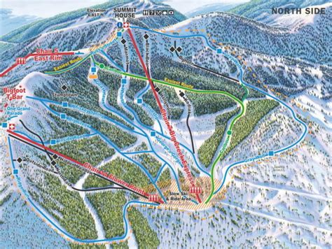 Whitefish Mountain Resort - Plan des pistes de ski Whitefish Mountain Resort