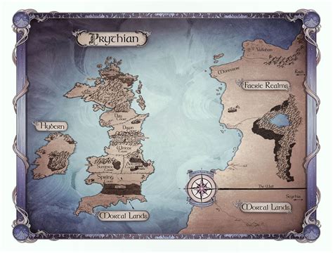 ACOTAR map of Prythian | Roses book, Fantasy books, Book art