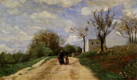 The Path Leading to the House, 1854 - Camille Corot - WikiArt.org