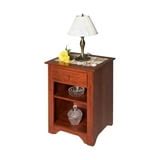 Renovators Supply End Tables Bedroom Cherry Stain Birch Shaker End Table Living Room - Walmart.com