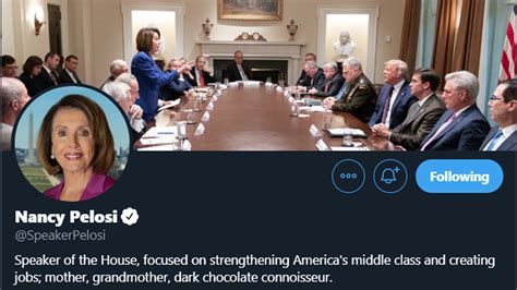 Pelosi Uses Photo Trump Tweeted as Cover Image For Her Twitter Account ...