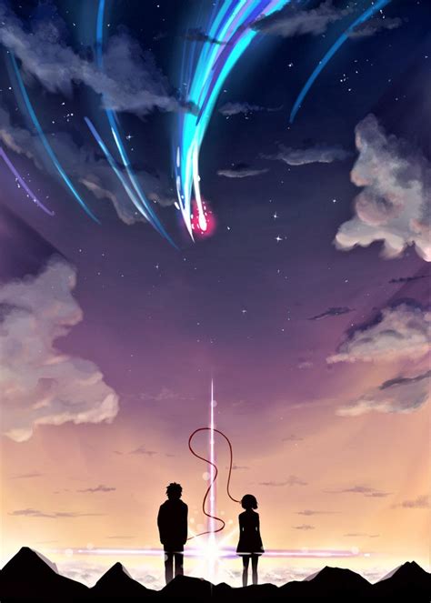 Kimi no nawa fan art, Jakkarin Sae-Tiew | Kimi no na wa wallpaper, Anime wallpaper, Anime ...