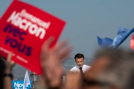 Emmanuel Macron Seen On Stage Making Editorial Stock Photo - Stock Image | Shutterstock