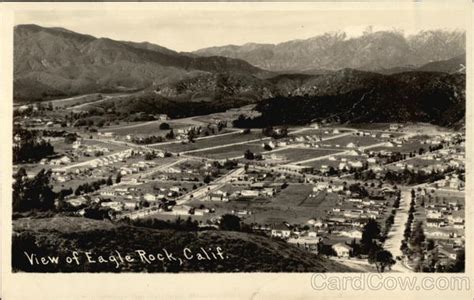 Aerial View of Town Eagle Rock, CA