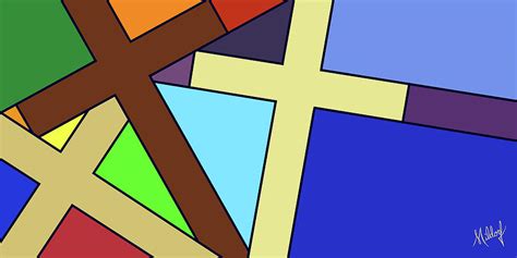 Three Crosses Painting by Mildorf - Pixels