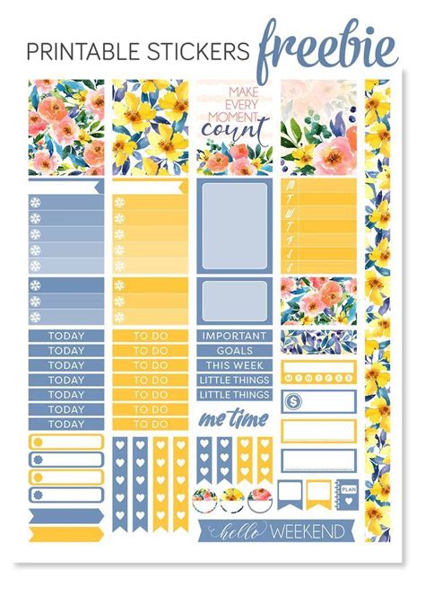 Free Printable Stickers Happy Planner