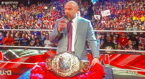 Triple H Reveals New WWE World Heavyweight Championship Belt On Raw