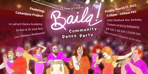 BAILA! Community. Dance. Party [3rd Fridays] @ La Peña Cultural Center ...