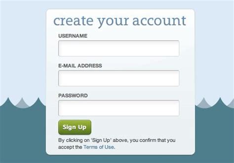 20 Great Sign Up Form Examples to Learn From | Design Shack