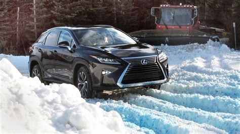 Dashing through the snow, sort of in a Lexus RX 350 ...