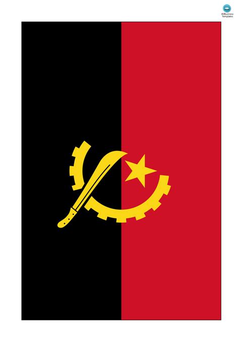 Angola Flag | Templates at allbusinesstemplates.com