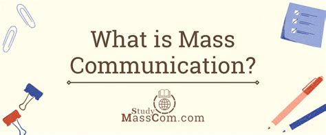 What is Mass Communication? | StudyMassCom.com