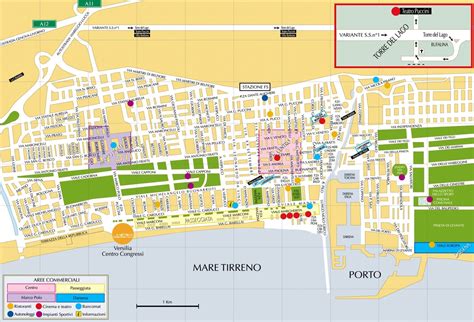 Mappa di Viareggio - Cartina di Viareggio