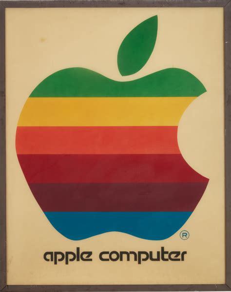 original rainbow apple logo sign ||| science ||| sotheby's n10172lotbf2p7en | Rainbow apple logo ...