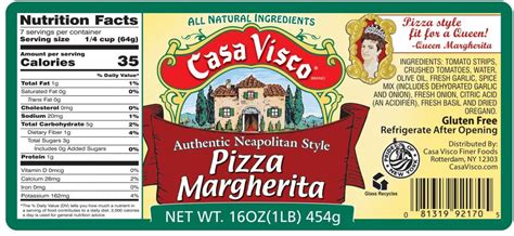 Margherita Pizza Sauce - Casa Visco