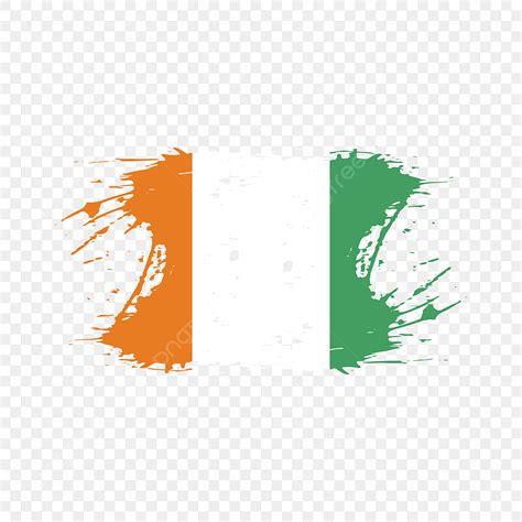 Ivory Coast Vector PNG Images, Ivory Coast Flag Brush Stroke, Brush Stroke, Flag Brush Stroke ...