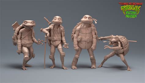 NickALive!: TMNT: Mutant Mayhem Early Character Design Sculpts Reveal ...